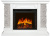 Каминокомплект: Портал Avignon сланец серый, шпон белый с очагом Royal Flame Vision 23 EF LED 3D FX