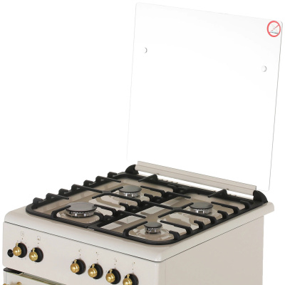 Плита газовая De Luxe 606040.24г 006 (кр) чуг реш беж
