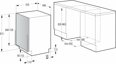 Посудомоечная машина встраиваемая Gorenje GV520D17S