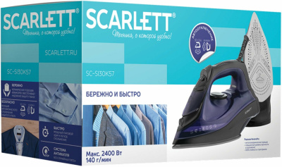 Утюг Scarlett SC-SI30K57 фиолетово-чёрный