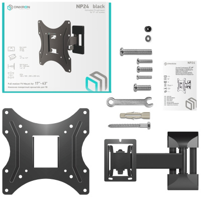 Кронштейн ONKRON NP24 черный