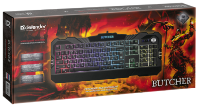 Клавиатура Defender Butcher GK-193DL RU Black USB