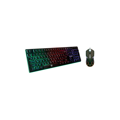 Клавиатура и мышь Nakatomi KMG-2305U RGB Led (USB) Black