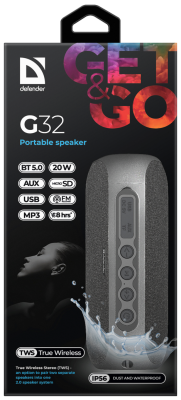 Портативная акустика Defender G32 20 Вт