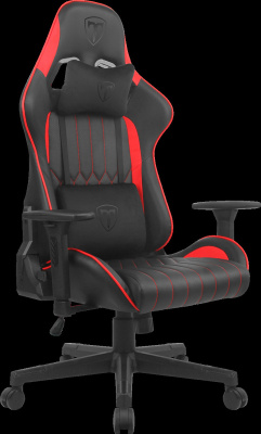 Игровое кресло T-Line Pride (Экокожа) Black/Red