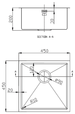 Комплект кухонной мойки Emar EMB-122 Satine