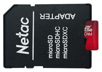 Карта флэш-памяти Netac MicroSD P500 Extreme Pro 32GB +ADP