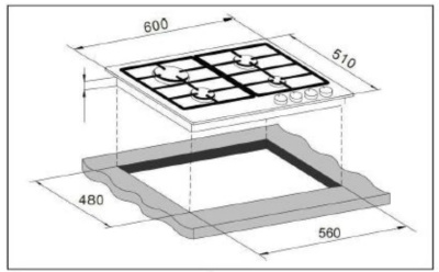 Газовая варочная поверхность Gorenje GT641AKB2