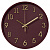 Часы настенные Рубин круг d=28см, открытая стрелка, корпус темно-вишневый, "Классика"