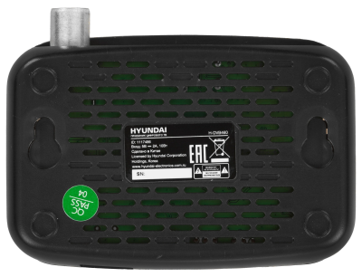 Ресивер DVB-T2 Hyundai H-DVB460 черный