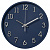 Часы настенные Рубин круг d=28см, открытая стрелка, корпус синий, "Классика"