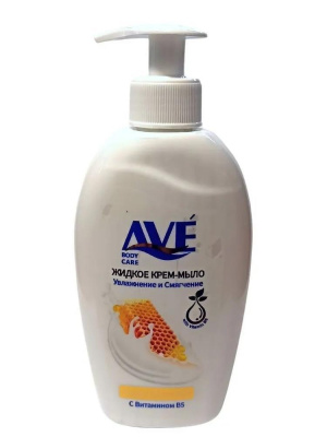 Жидкое крем-мыло AVE Мед и Молоко 300 мл.