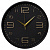 Часы настенные Рубин круг d=30см, корпус чёрный, "Классика"