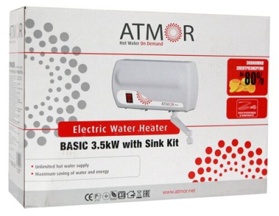 Водонагреватель Atmor Basic 3.5 KW TAP