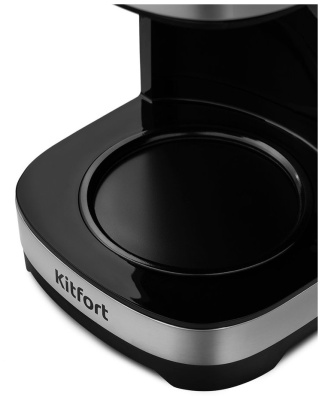 Кофеварка Kitfort KT-750 черный/серебристый