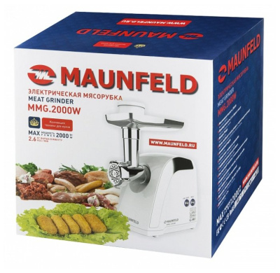 Мясорубка Maunfeld MMG.2000W белая