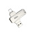 USB накопитель 128Gb USB3.0 Netac U782C Dual Type-C+USB Silver
