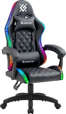 Игровое кресло Defender Energy RGB Led Black