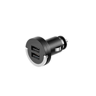 Авто З/У Deppa Ultra 2xUSB, 2.1A Black