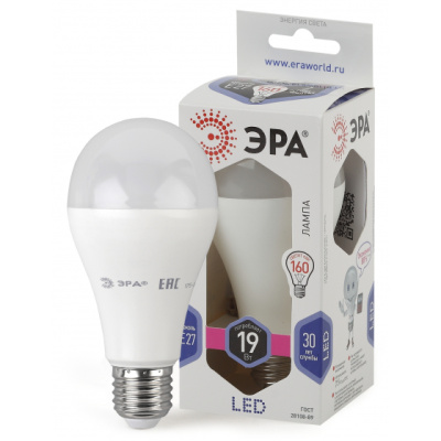 Лампа Эра LED smd A65-19W-860-E27