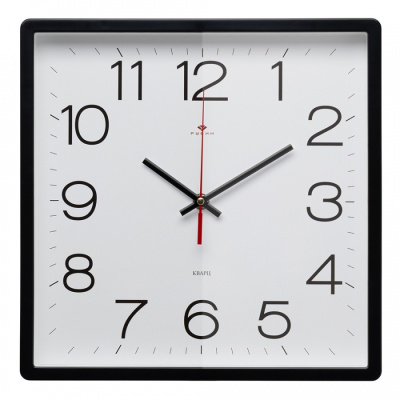 Часы настенные Рубин Классика 30х30см черный 3028-141B
