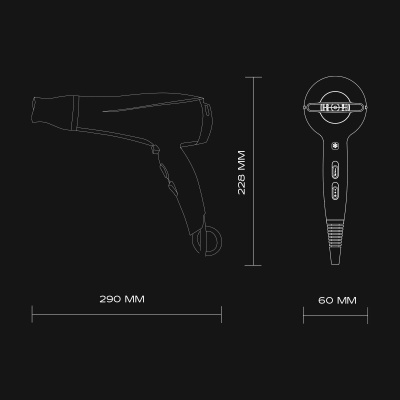 Фен Scarlett SC-HD70I76 черный