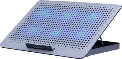 Теплоотводящая подставка Defender NS-520 15.6" Blue Led (USB) Grey