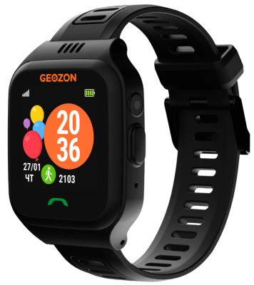 Умные часы детские Geozon Active black