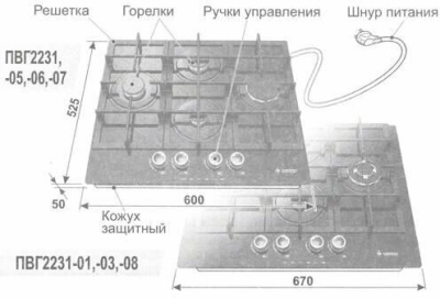 Газовая варочная поверхность GEFEST ПВГ 2231-01 Р53