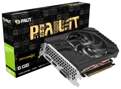 Видеокарта Palit GeForce GTX 1660Ti StormX 6Gb GDDR6 192bit Retail