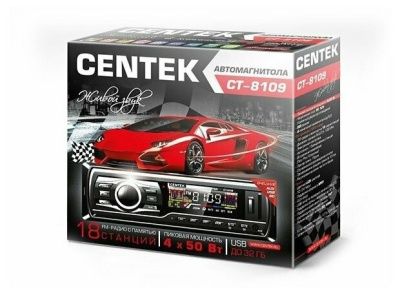 Автомагнитола CENTEK CT-8109 черный