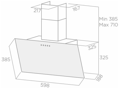 Вытяжка Jetair Praga 60/A/BL