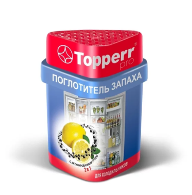 Поглотитель запаха для холодильников Topper 3116 лимон/уголь