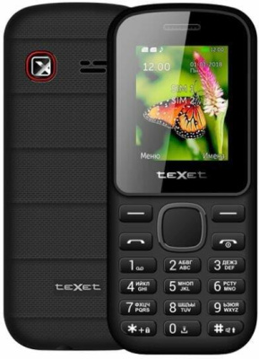 Мобильный телефон teXet TM-130 Black/Red