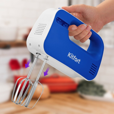 Миксер Kitfort KT-3417-3 White-Blue