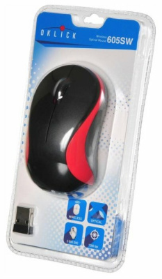 Мышь Oklick 605SW Black-Red USB