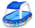 Бассейн надувной с навесом от солнца Bestway 54370 SEA CAPTAIN FAMILY POOL (8943)