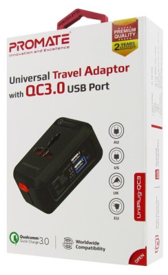 Зарядное устройство Promate uniPlug-QC3