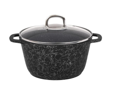 Кастрюля Kukmara Грация 4,5 л Черный/серебро кчс45а