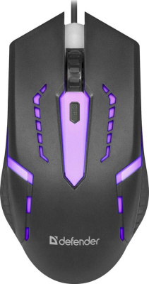 Мышь Defender Hit MB-601 RGB Led (USB) Black