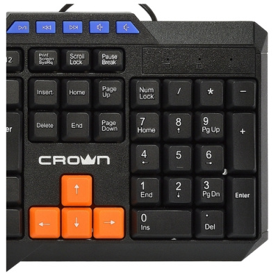 Клавиатура CROWN CMK-482 Black USB