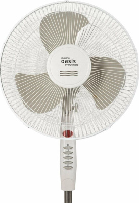 Вентилятор напольный Oasis VF-40PWG (2шт в коробке) белый/серый