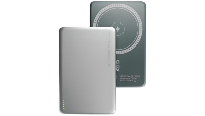 Внешний АКБ Olmio QM-15 5000mAh 20W/15W wireless серебристый