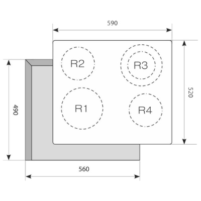 Электрическая варочная поверхность LEX EVH 641 BL