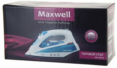 Утюг Maxwell MW-3055 (B) синий/белый