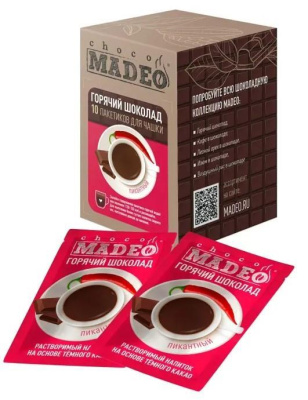 Горячий шоколад Madeo Пикантный 10шт*25 гр