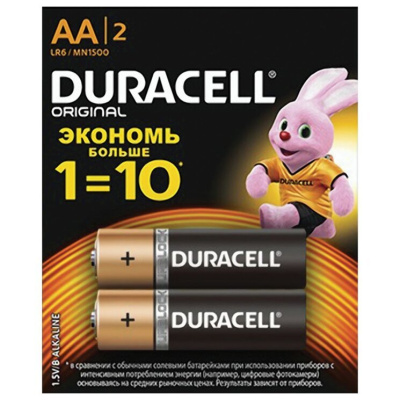 Эл.питания Duracell LR6/316 AA (1BL-2шт)