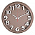 Часы настенные Рубин круг d=32см, корпус цвет капучино, "3d"