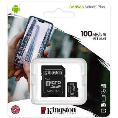 Карта флеш-памяти Kingston microSDHC 32GB Class10 UHS-I+ADP