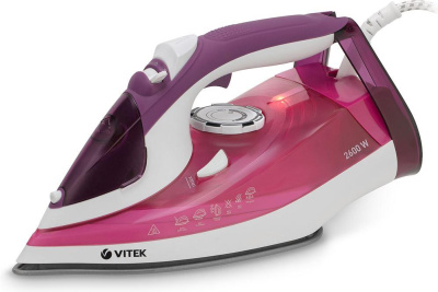 Утюг Vitek VT-8354 фиолетовый/белый